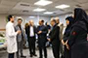 بازدید نوروزی دکتر صحرائیان، عضو هیئت رئیسه دانشگاه از مجتمع بیمارستانی امام خمینی(ره) و مرکز